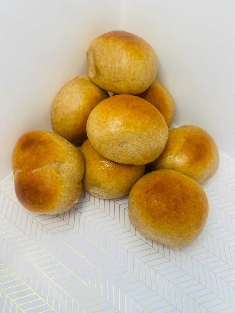 Honey Wheat Brioche Rolls
